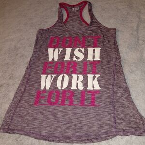 Evolution +Creation #EVCR Women's Heathered Purple Motivational Tank Top Small